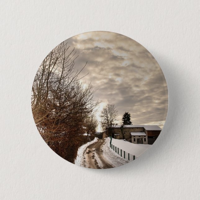 Winter Farm Button (Front)