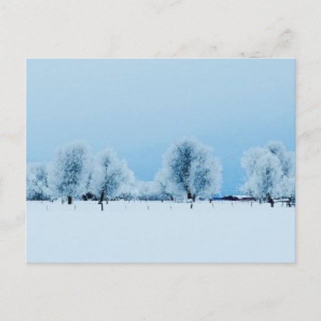 Winter Farm Postcard (Front)