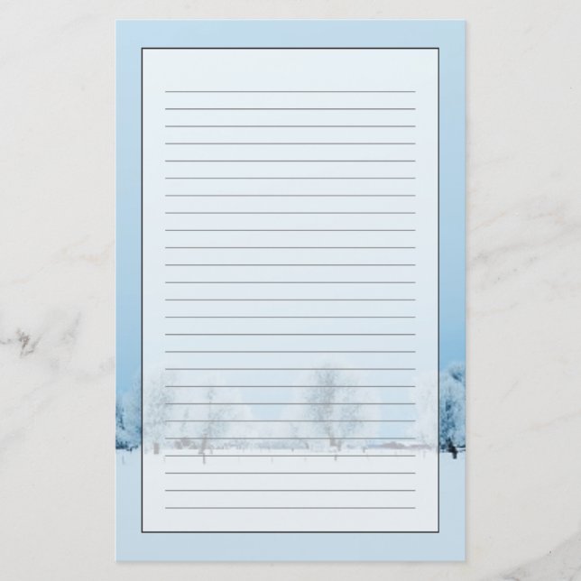 Winter Farm Stationery (Front)