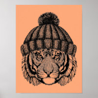 Winter Fashion Ready Tiger