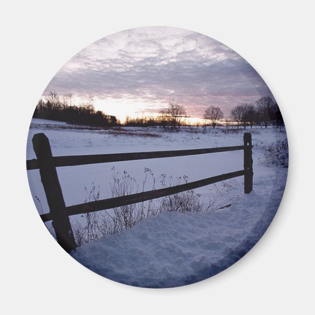 Winter Fence Magnet (Front)