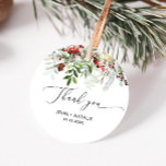 Winter festive Christmas evergeen wedding Favor Tags<br><div class="desc">Winter festive Christmas evergeen wedding Favor Tags
Matching items available.</div>