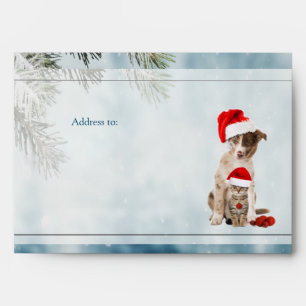Winter Festive Holiday Envelope