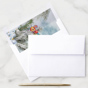 Winter Festive Holiday Envelope Liner