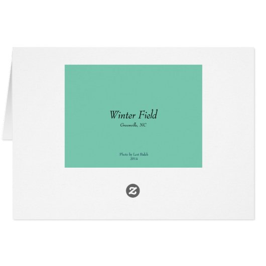 Winter Field Cards (Back Horizontal)