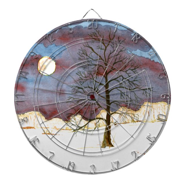 Winter Field Dart Board (Front)