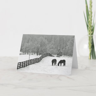 Winter Field Holiday Card