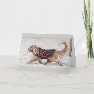 Winter First Walk Holiday Card