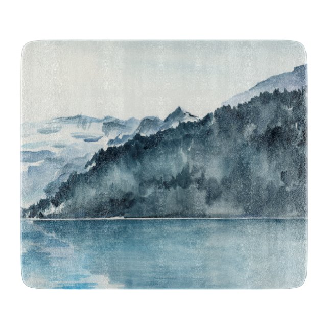 Winter Fjords Cutting Board (Front)