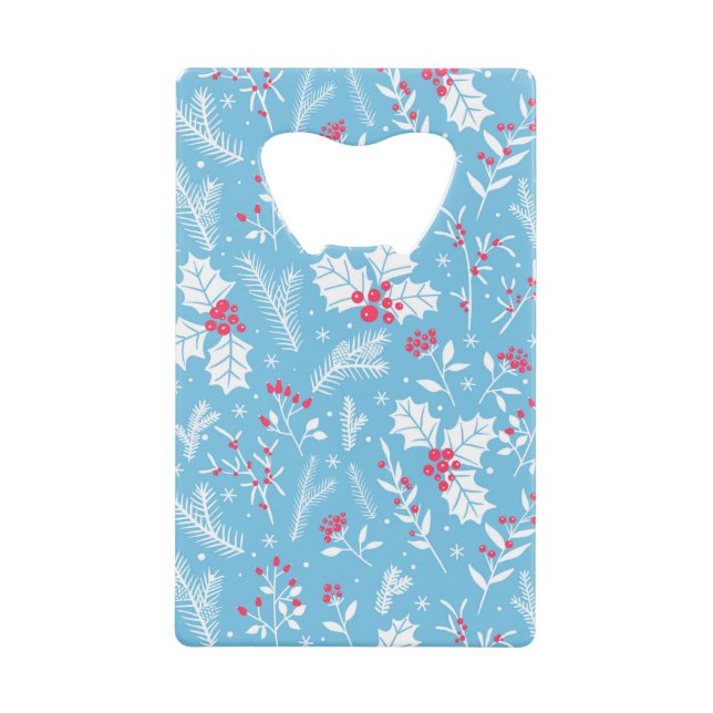 Winter flora 2 credit card bottle opener (Front)