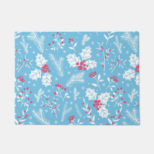 Winter flora 2 doormat