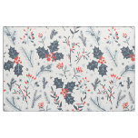 Winter flora fabric