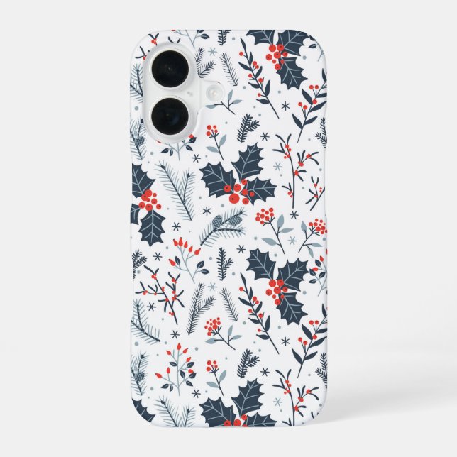 Winter flora iPhone case (Back)