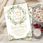 Winter Floral Baby Its Cold Outside Baby Shower Invitation<br><div class="desc">Winter Floral Baby Its Cold Outside Baby Shower Invitation</div>