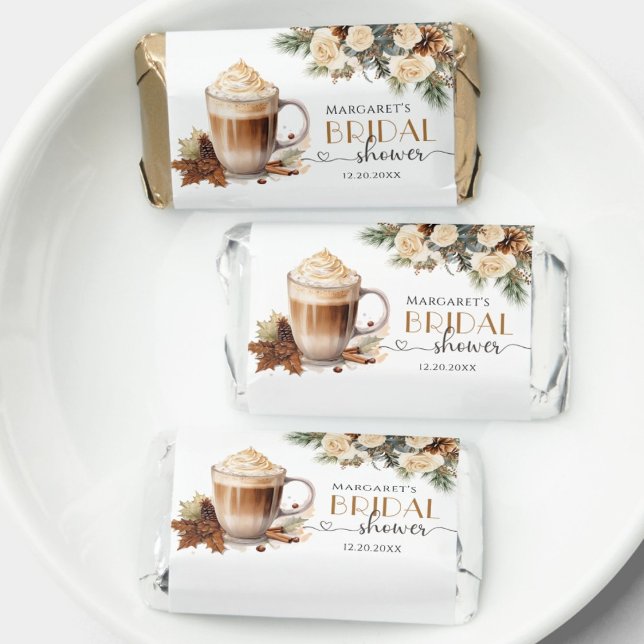 Winter Floral Coffee Bridal Shower Sweet Favors (Creator Uploaded)