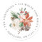 Winter Floral Holiday Return Address Labels