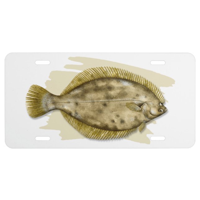 Winter Flounder License Plate (Front)