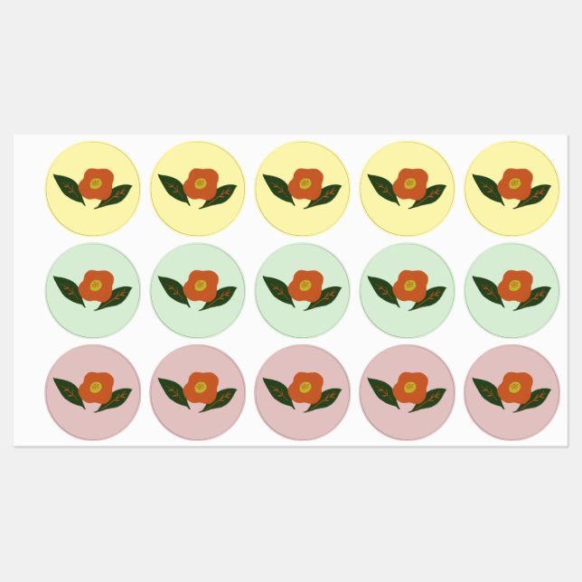 Winter Flower Labels (Sheet)