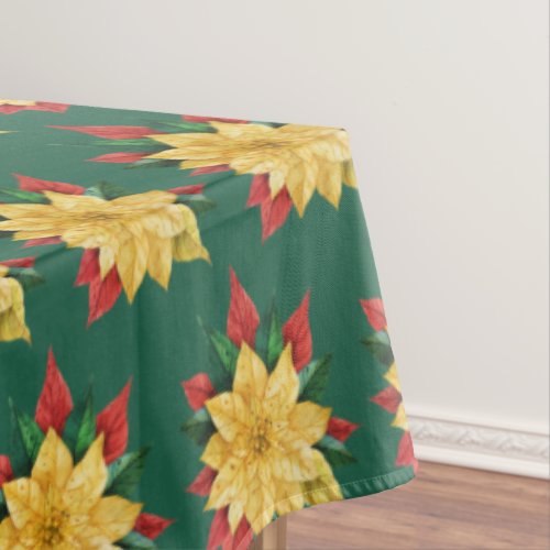 Winter Flower Pattern Tablecloth