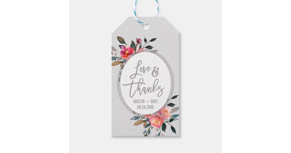 Wreathed In Love Welcome Tags - Forever Wedding Favors