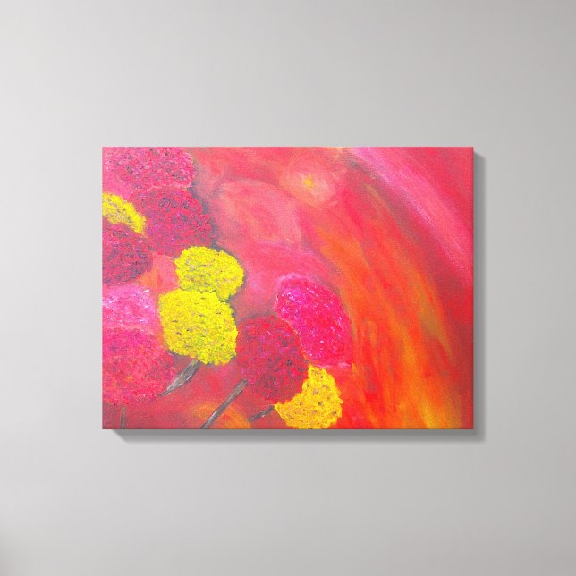 Winter flowers 16x20 wrapped canvas print (Front)