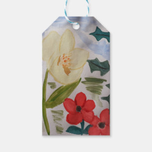 Winter Flowers & Holly Gift Tags