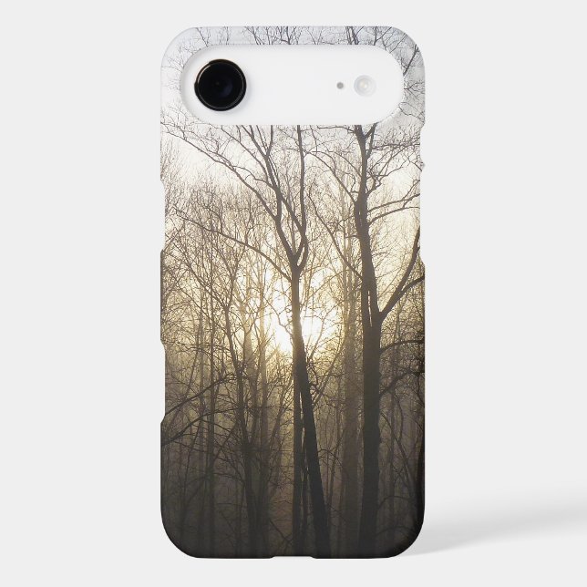 Winter Fog Sunrise Nature Photography Case-Mate iPhone Case (Back)