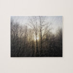 Winter Fog Sunrise Nature Photography Jigsaw Puzzle