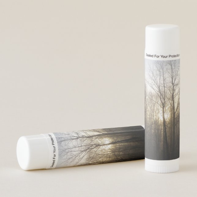 Winter Fog Sunrise Nature Photography Lip Balm (Front)