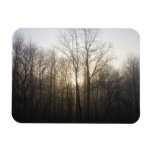Winter Fog Sunrise Nature Photography Magnet