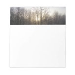 Winter Fog Sunrise Nature Photography Notepad