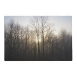 Winter Fog Sunrise Nature Photography Placemat