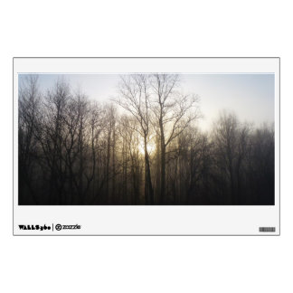 Winter Fog Sunrise Nature Photography Wall Decal