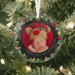 Winter Foliage   Baby's First Christmas Ornament