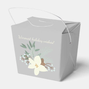 Winter Foliage Favor Boxes