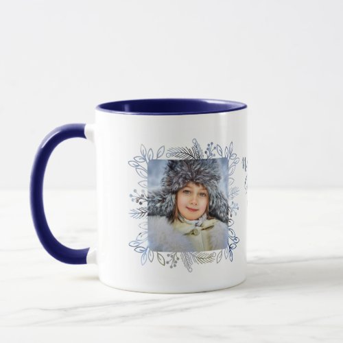 Winter Foliage Frame 2 Photo Mug