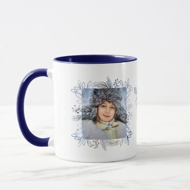 Winter Foliage Frame 2 Photo Mug (Left)