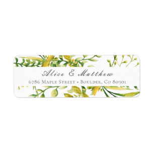 Winter Foliage Return Address Label