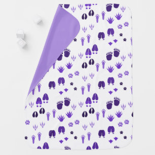 Winter Footprints Baby Blanket