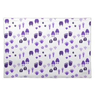 Winter Footprints Cloth Placemat