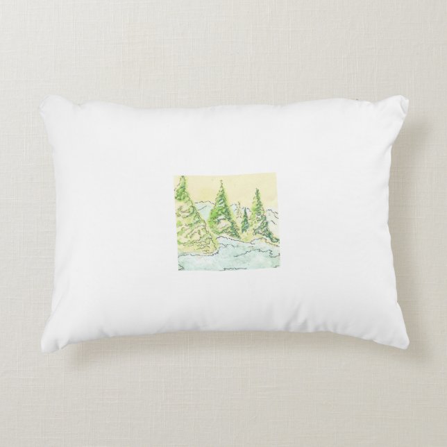 Winter Forest Accent Pillow (Front)