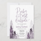 Winter Forest Baby Shower Invitation (Front)