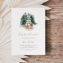 Winter Forest Baby Shower Invitation