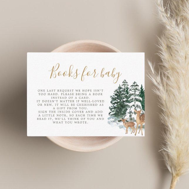 Winter Forest Books For Baby Enclosure Card (Creator Uploaded)