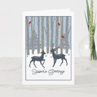 Winter Forest Christmas Card