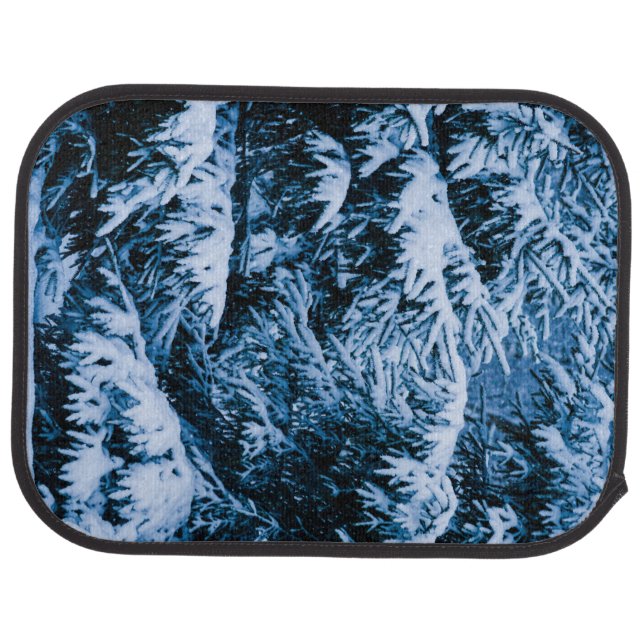 Winter Forest Christmas Tree Car Mat (Rear)