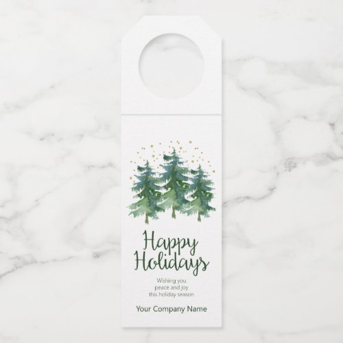 Winter Forest Company Bottle Hanger Tag