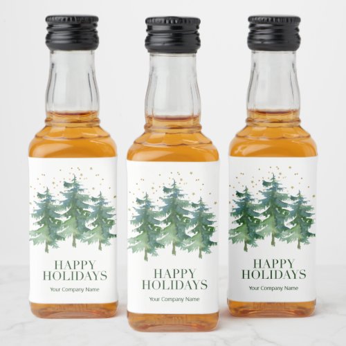 Winter Forest Company Holiday Liquor Bottle Label