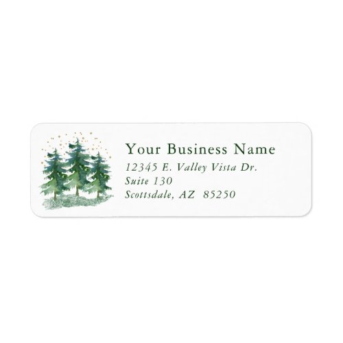 Winter Forest Company Return Address Label