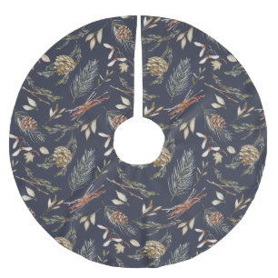 Winter Forest: Elegant Tree Skirt" Brushed Polyester Tree Skirt